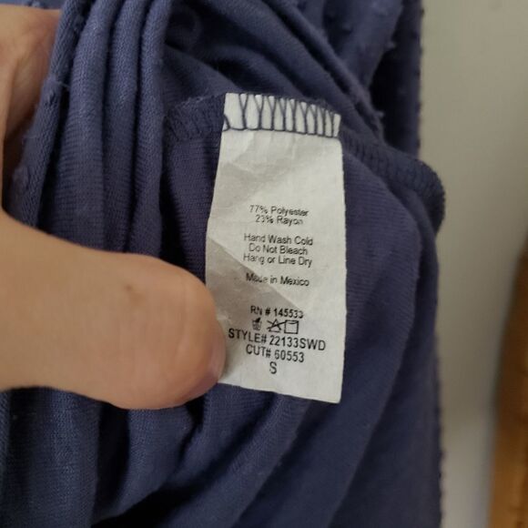 W5 Swiss Dot Bell Sleeve Blouse S - Picture 3 of 6